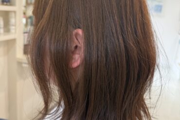 【白髪染めでも可愛く】サーモンピンクで楽しむ上品なグラボブ🍮