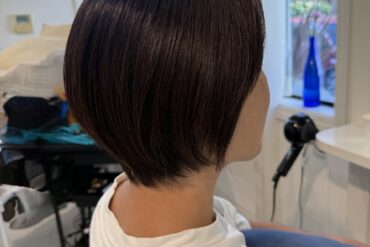 【ツヤと透明感】アッシュブラウンで仕上げる上品な丸みボブ🍊