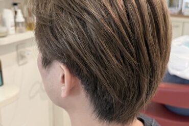 ふんわり上品】パーマでつくるワンレングスボブと頭皮に配慮したゼロテク白髪染め🍁