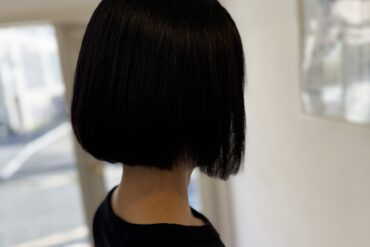 白髪染めのアッシュブラウン×ショートボブ｜軽やかな毛流れとすっきり襟足🍠